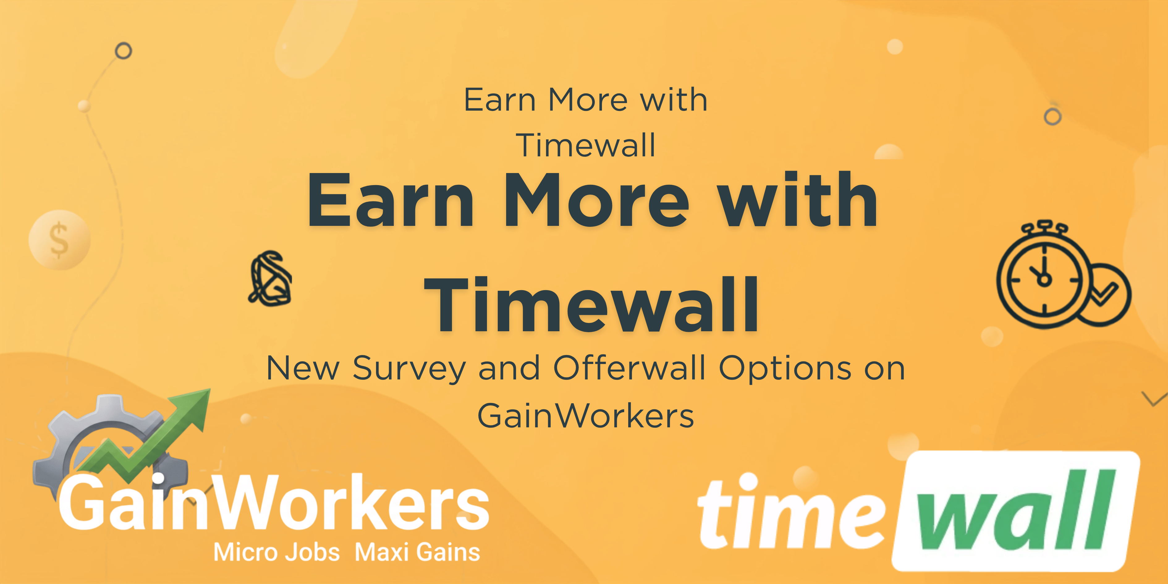 Expand Your Earnings with Timewall: New Survey and Offerwall Options on GainWorkers