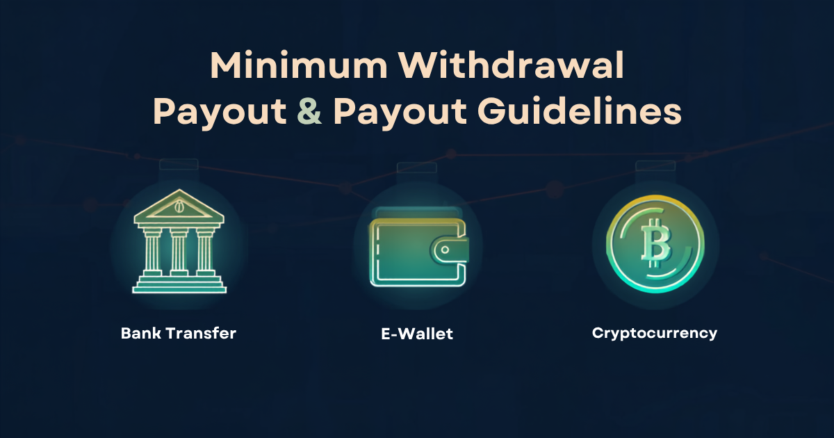 Minimum Withdrawal and Payout Methods on GainWorkers