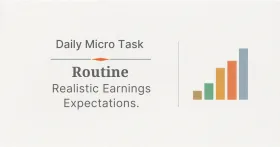 Daily Micro Task Routine: Realistic Earnings Expectations