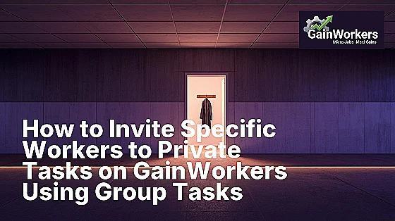 how to invite specific workers to a private task