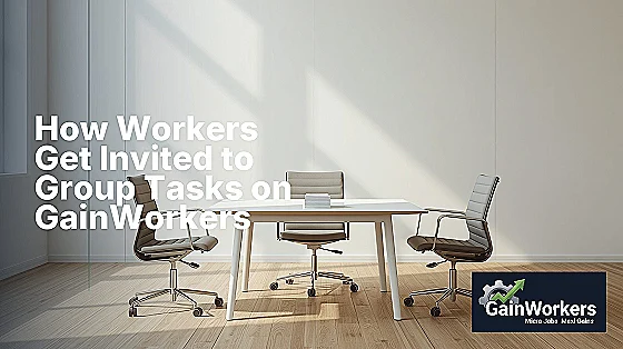 how invite-only group tasks work for workers