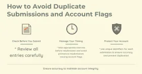 How to Avoid Duplicate Submissions and Account Flags