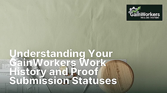 how to read your micro job work history